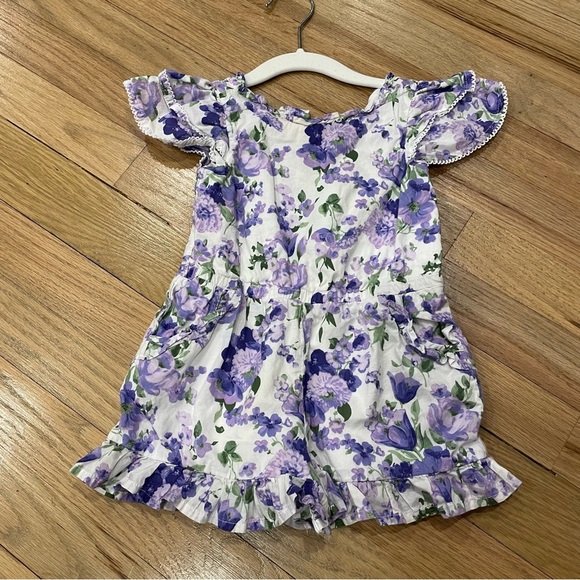 Janie and Jack The Petal Perfect Romper - Picture 4 of 6